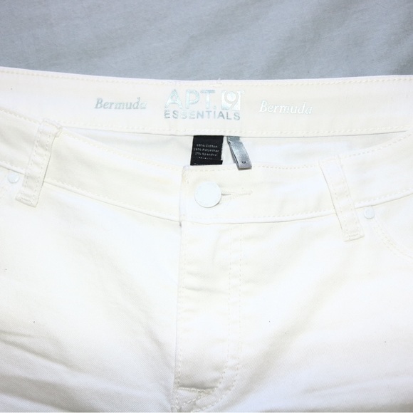 White Apt 9 Bermuda Shorts sz 12 - Picture 2 of 6